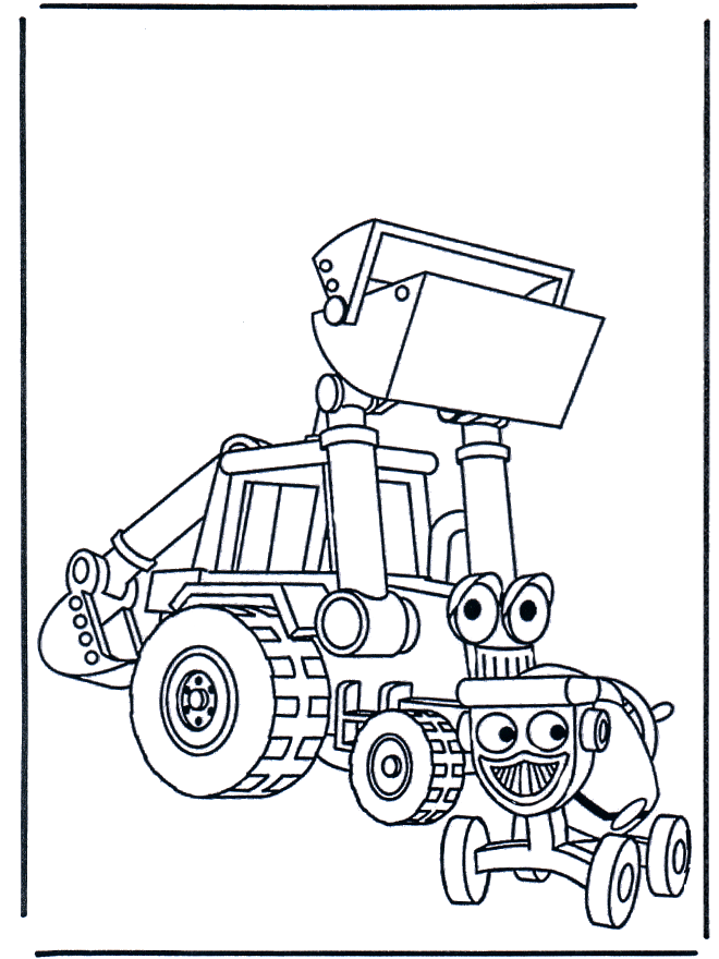 Plansa de colorat cu Bob Constructorul 12 4